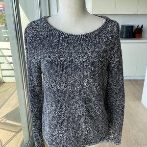 Rag & Bone Navy & White Cable Knit Sweater – Size Small